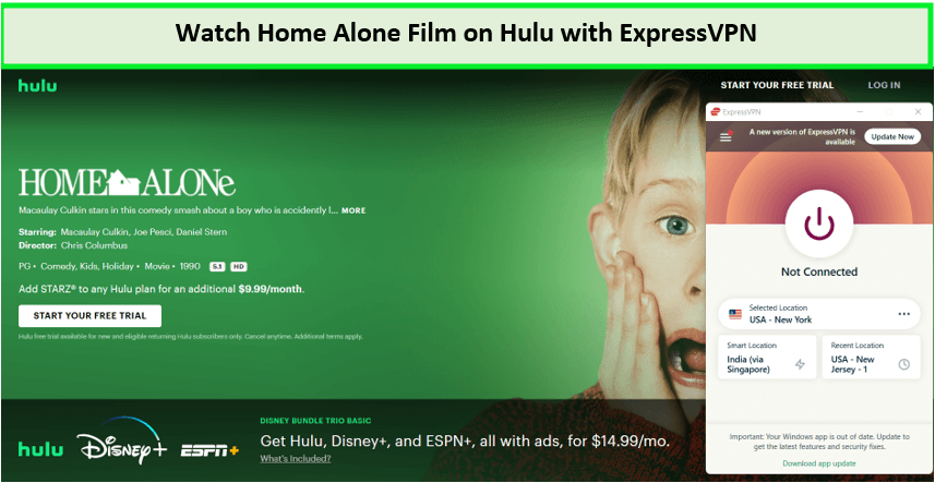  Mira la película Home Alone. in - Espana En Hulu con ExpressVPN 