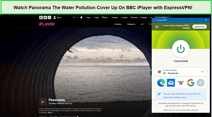  regardez le panorama - la couverture de la pollution de l'eau en - France sur-bbc-iplayer-avec-expressvpn 