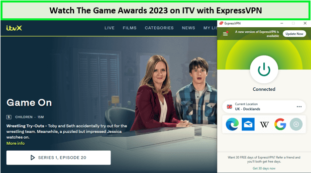 Guarda i premi dei giochi 2023 in - Italia Su ITV con ExpressVPN 