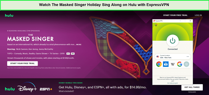  Mira el cantante enmascarado: cantar en vacaciones in - Espana En Hulu con ExpressVPN 