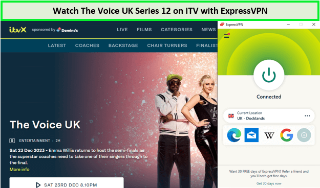  regardez la série the voice uk saison 12. in - France sur itv avec expressvpn 