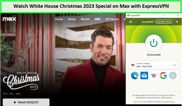  Mira el Especial de Navidad de la Casa Blanca 2023 in - Espana No en Max con ExpressVPN 