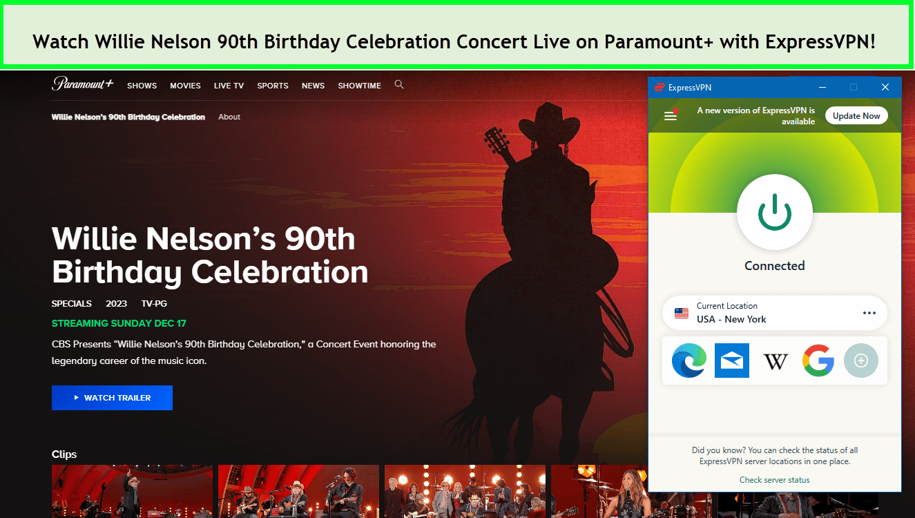 Watch-Willie-Nelson-90th-Birthday-Celebration-Concert-Live-on-Paramount-in-South Korea-with-ExpressVPN