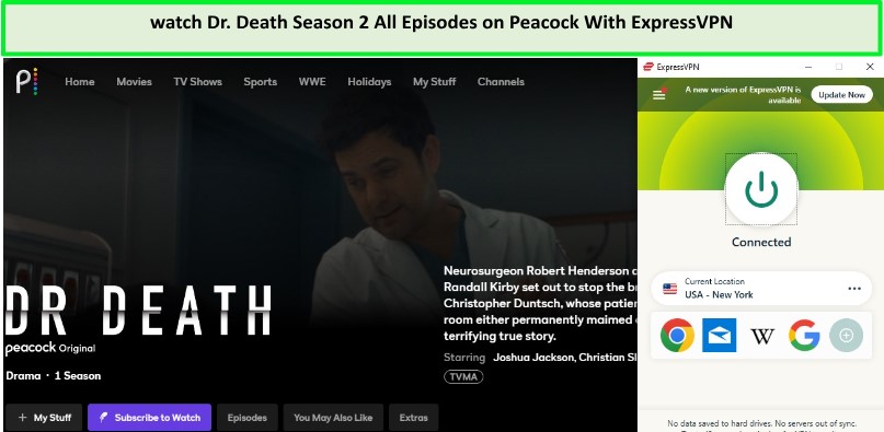  Mira la temporada 2 de Dr. Death todos los episodios in - Espana En Peacock con ExpressVPN 