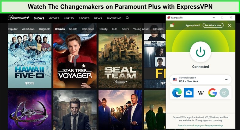  Mira The Changemakers en Paramount Plus.  -  