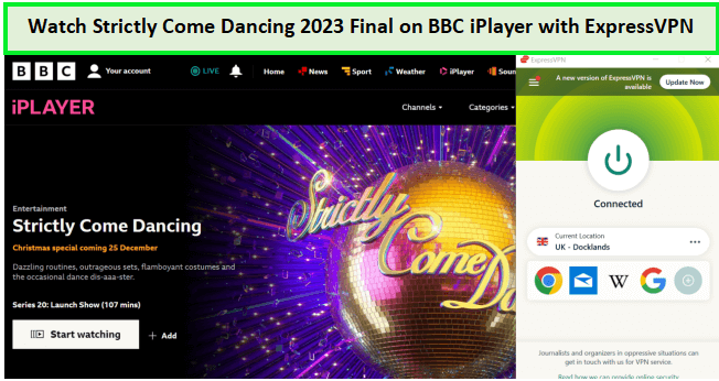  Mira el Final de Strictly Come Dancing 2023 in - Espana En BBC Player con ExpressVPN 