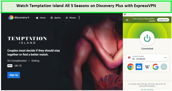  Mira Temptation Island Todas las 5 Temporadas in - Espana Descubre más con ExpressVPN 
