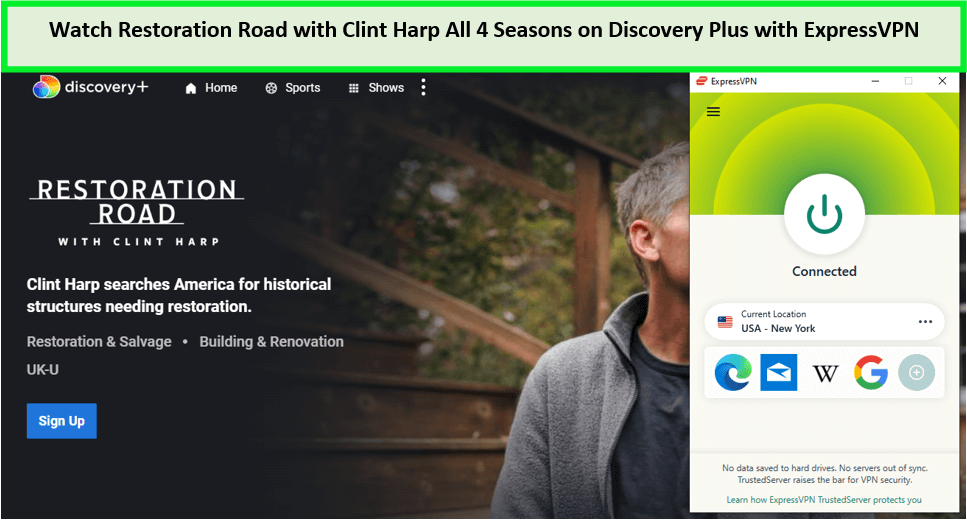  Kijk naar de restauratie-weg met Clint Harp alle 4 seizoenen. in - Nederland -Op Discovery Plus met ExpressVPN 