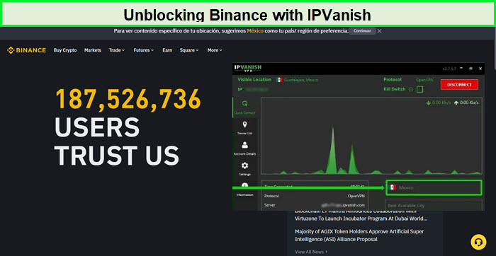 unblocking-binance-with-ipVanish-in-France
