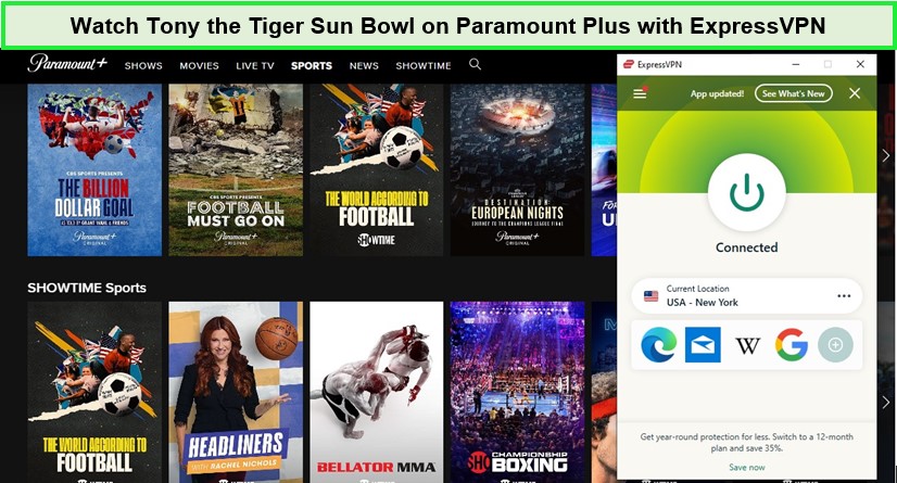  Schau dir den Tony the Tiger Sun Bowl auf Paramount Plus an.  -  