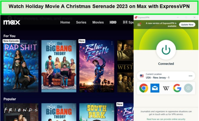 watch-holiday-movie-a-christmas-serenade-2023-outside-USA-on-max-with-expressvpn