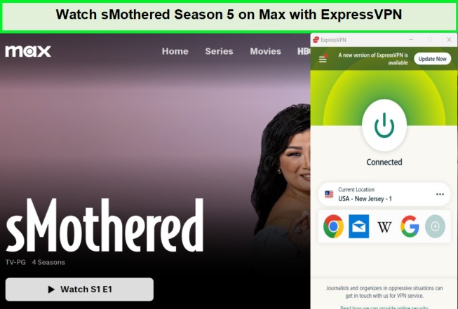 Watch sMothered Season 5 outside USA on Max