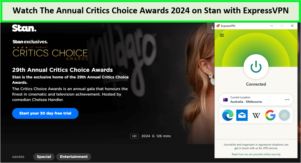  Bekijk de jaarlijkse Critics Choice Awards 2024. in - Nederland -op-Stan-met-ExpressVPN 