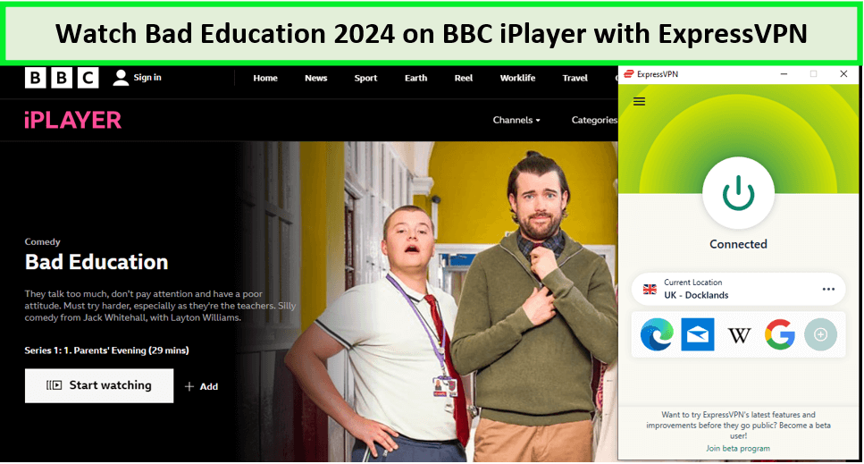  Kijk-Bad-Education-2024- in - Nederland -op BBC iPlayer met ExpressVPN 