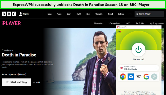 Express-VPN-Unblocks-Death-in-Paradise-Season-13-in-Spain-on-BBC-iPlayer