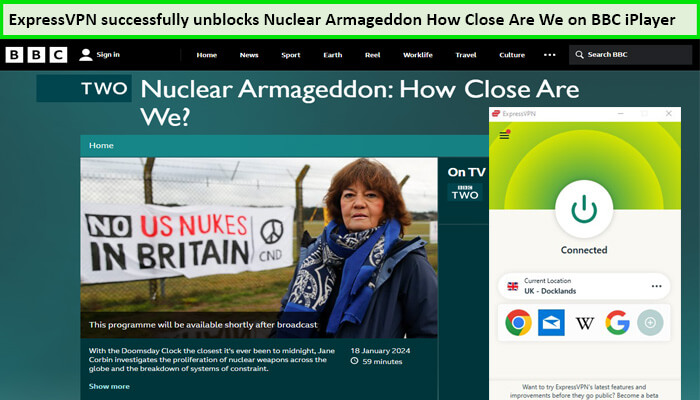  ExpressVPN-Desbloquea-Armagedón-Nuclear-¿Qué Tan Cerca Estamos? in - Espana -en la BBC iPlayer. 