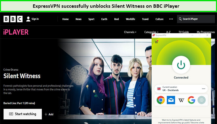  express-vpn-débloque-silent-witness- en - France -sur-bbc-iplayer 
