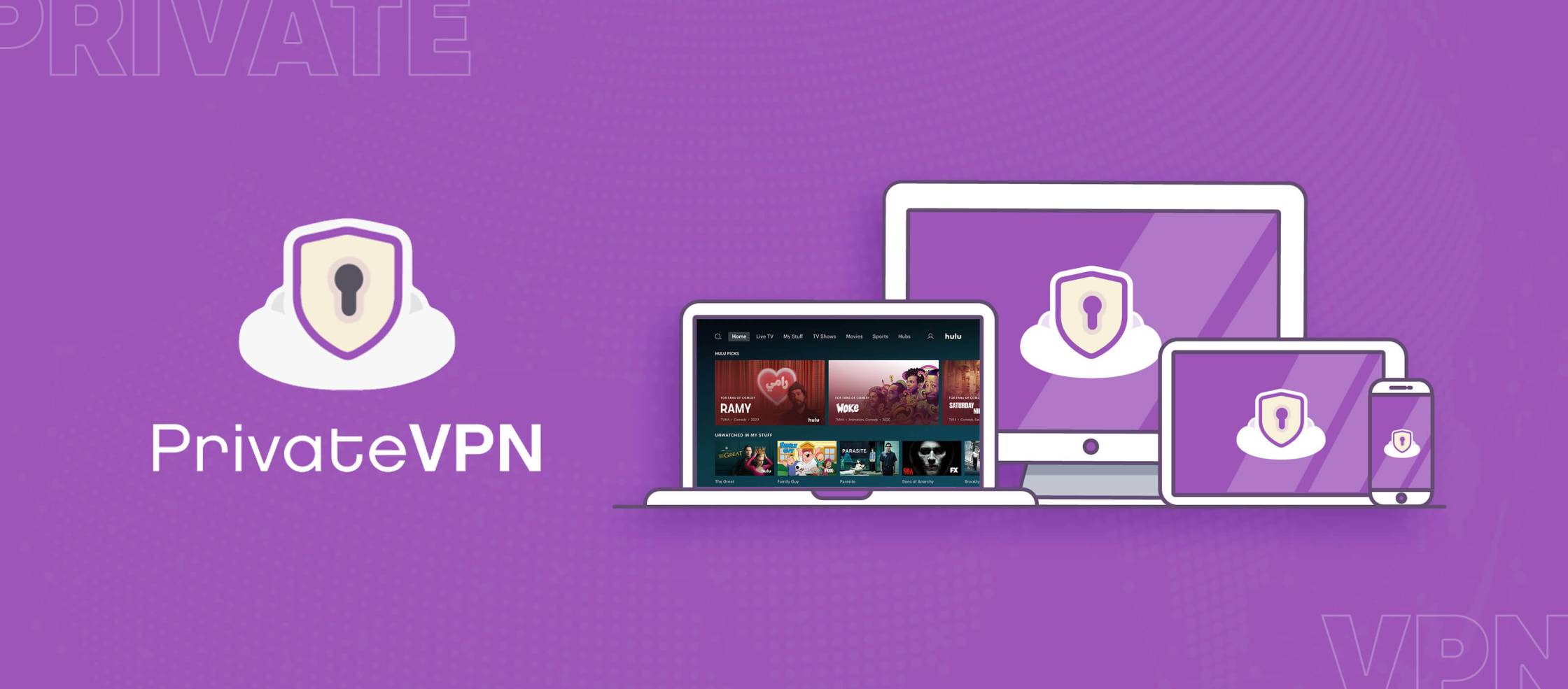 PrivateVPN-Hulu PrivateVPN-Hulu est un service de réseau privé virtuel (VPN) qui permet aux utilisateurs d'accéder au contenu de Hulu depuis n'importe où dans le monde. Avec PrivateVPN-Hulu, les utilisateurs peuvent contourner les restrictions géographiques et profiter de leurs émissions et films préférés sur Hulu en toute confidentialité et sécurité. 