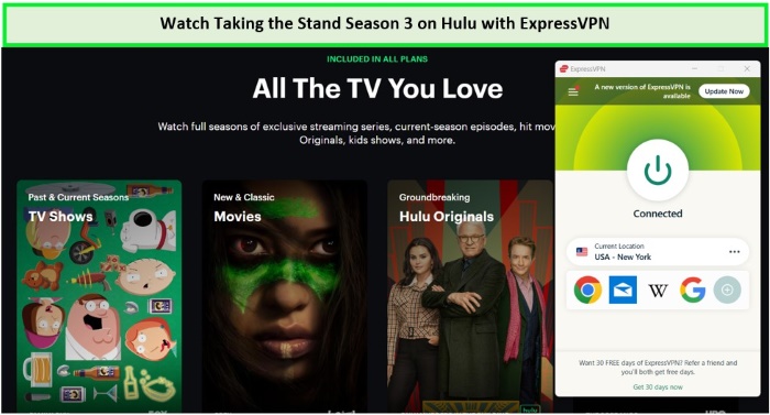watch-taking-the-stand-season-3-on-hulu-in-Canada-with-expressvpn