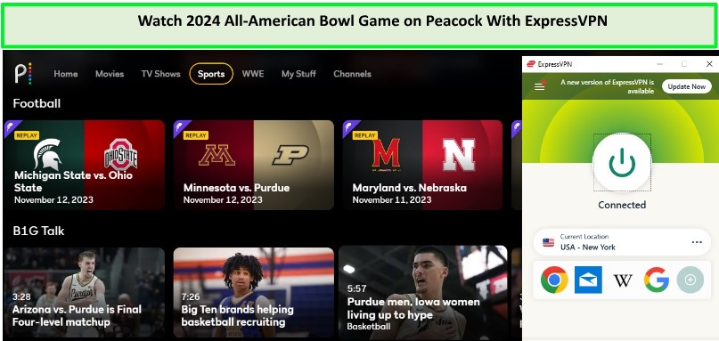 Watch-2024-All-American-Bowl-Game-in-New Zealand-on-Peacock-with-ExpressVPN