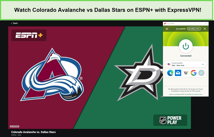 Watch-Colorado-Avalanche-vs-Dallas-Stars-outside-USA-on-ESPN-with-ExpressVPN