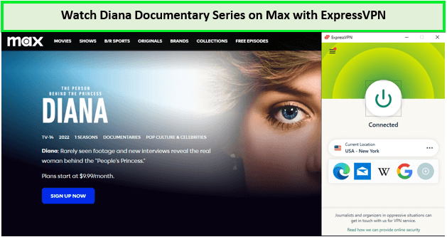  Bekijk de documentaireserie over Diana. in - Nederland -op-Max-met-ExpressVPN 