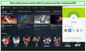  Bekijk de Globe Soccer Awards 2023-24. in - Nederland -op-Discovery-Plus-via-ExpressVPN -op Discovery Plus via ExpressVPN 
