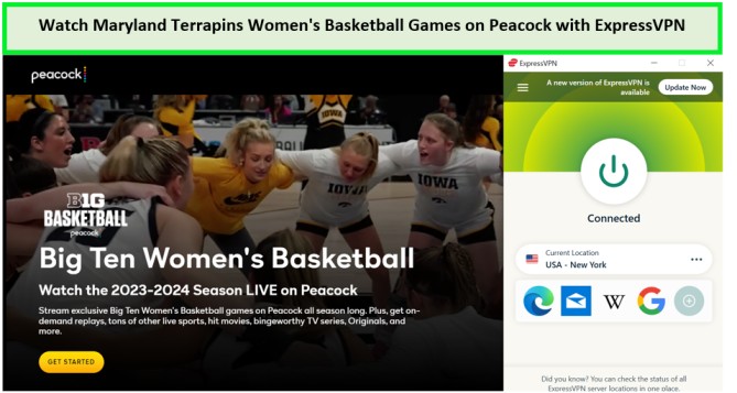  Bekijk de wedstrijden van het damesbasketbalteam van de Maryland Terrapins. in - Nederland -op-Peacock-met-ExpressVPN 