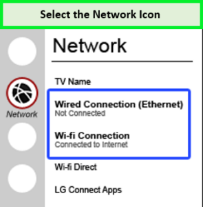 select-the-network-icon