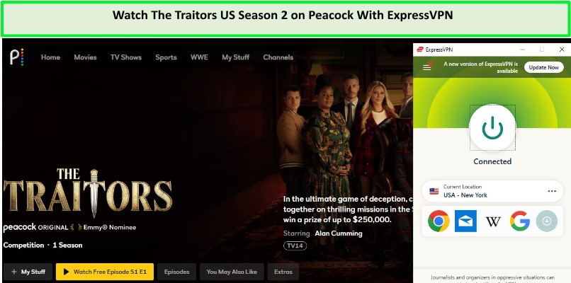 Watch-The-Traitors-US-Season-2-in-Singapore-on-Peacock-with-ExpressVPN