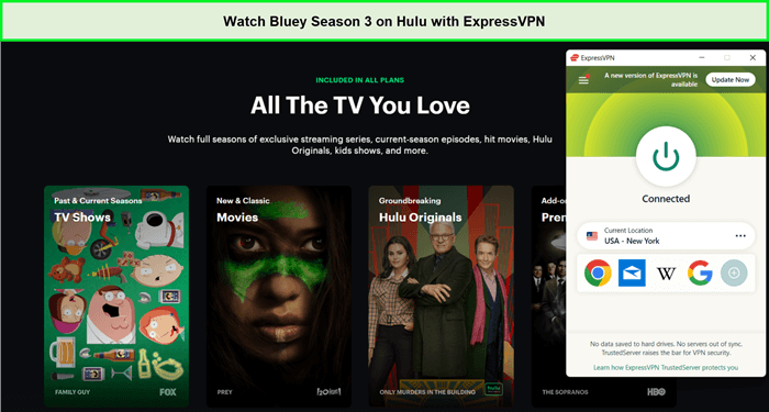  bekijk seizoen 3 van Bluey op Hulu in - Nederland met ExpressVPN 