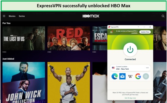 Guarda HBO Max su Windows con ExpressVPN. in - Italia 