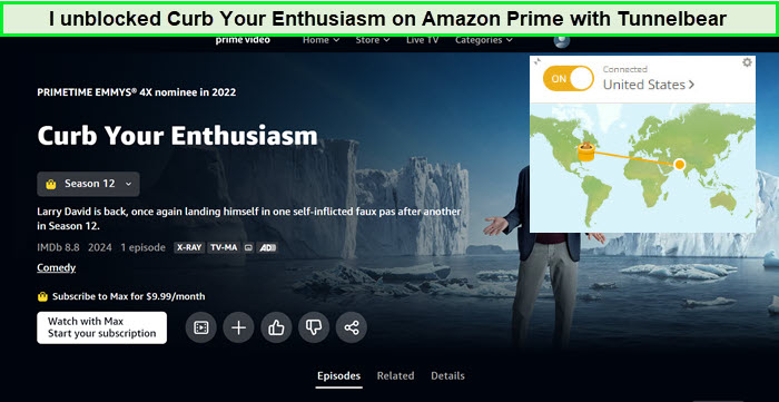 Curb-your-Enthusiasm-Season-12-Amazon-prime-tunnelbear-in-South Korea