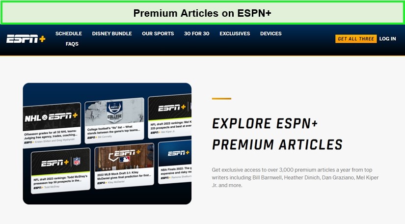 Guarda gli articoli premium di Watch ESPN Plus con ExpressVPN. [intent origin=