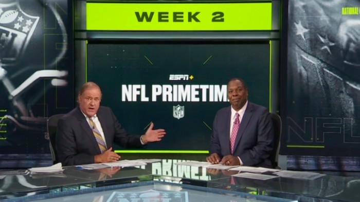  NFL-Primetime ist eine wöchentliche Fernsehsendung, die von ESPN ausgestrahlt wird. Sie zeigt die Höhepunkte der Spiele der National Football League (NFL) vom vorherigen Wochenende. Die Sendung wird sonntagsabends ausgestrahlt und von Chris Berman moderiert. Sie beinhaltet auch Analysen und Kommentare von ehemaligen NFL-Spielern und -Trainern. NFL-Primetime ist 