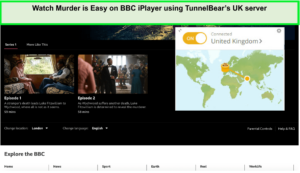 Watch-Murder-is-Easy-on-BBC-iPlayer-using-TunnelBears-UK-server-in-Australia