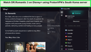 Watch-DR-Romantic-3-on-Disney-using-ProtonVPNs-South-Korea-server-in-New Zealand