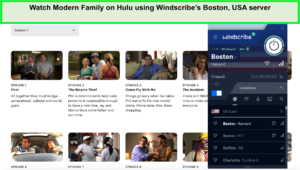 Regardez Modern Family sur Hulu en utilisant le serveur de Boston, États-Unis, de Windscribe. in - France 