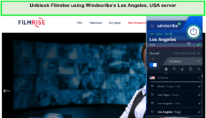  Desbloquear Filmrise utilizando los servidores de Los Ángeles, Estados Unidos de Windscribes in - Espana 