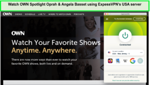 Watch-OWN-Spotlight-Oprah-&-Angela-Basset-using-ExpressVPNs-USA-server-in-New Zealand