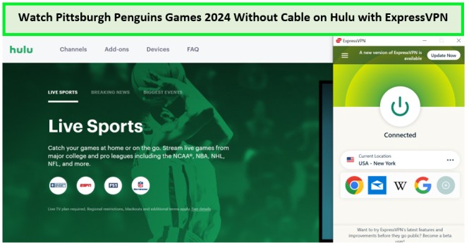 Watch-Pittsburgh-Penguins-Games-2024-without-Cable-in-South Korea-on-Hulu-with-ExpressVPN