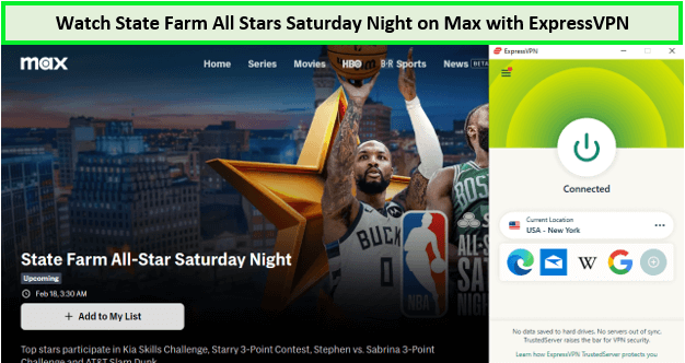 Watch-State-Farm-All-Stars-Saturday-Night-in-Australia-on-Max-with-ExpressVPN
