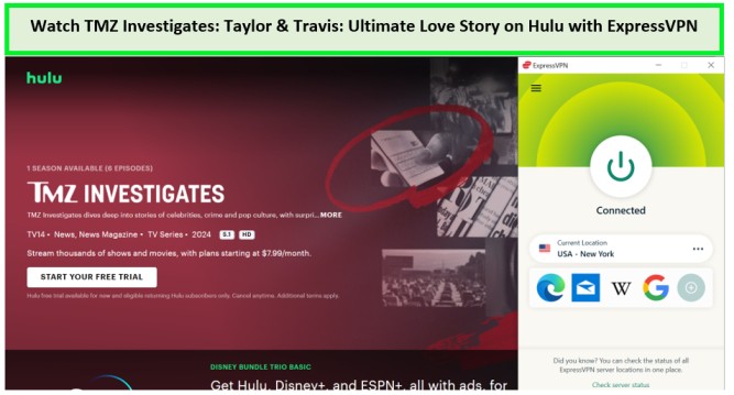 Watch-TMZ-Investigates-Taylor-Travis-Ultimate-Love-Story-Outside-USA-on-Hulu-with-ExpressVPN