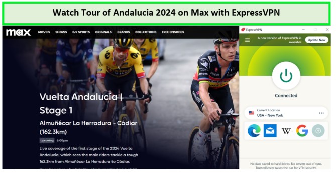 Guarda il Tour dell'Andalusia 2024. in - Italia -su-Max-con-ExpressVPN -su-Max-con-ExpressVPN 
