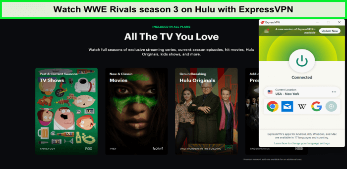  Guarda la terza stagione di WWE Rivals su Hulu. in - Italia -con ExpressVPN -con ExpressVPN 