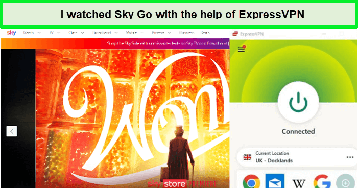 ExpressVPN funcionó en Sky Go. en - Espana 