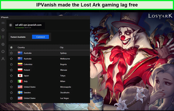 ipvanish-worked-on-lost-ark-in-France