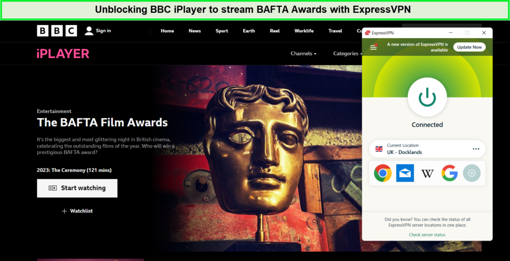 stream-BAFTA-in-Spain-with-expressvpn