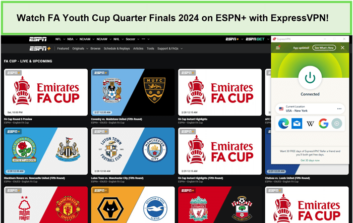 watch-fa-youth-cup-quarter-finals-2024-in-UK-on-espn-plus-with-ExpressVPN