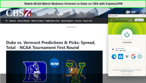 Watch-NCAA-March-Madness-Vermont-vs-Duke-in-UK-on-CBS